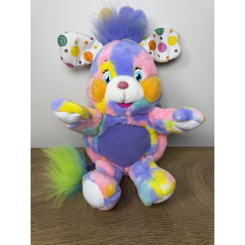 Vintage 2001 Popples Pixie Doodle 12" Toymax Plush Stuffed Animal Toy Retro Y2K